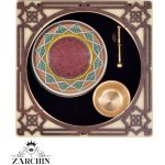 ZARCHIN Wooden Saffron Box with 1g Metal Saffron Container and Mortar-1
